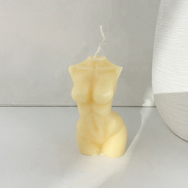 Sculptural Female Torso Scented Soy Wax Body Candle