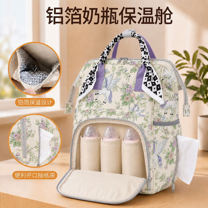 Portable Illustrated Backpack Kalsten
