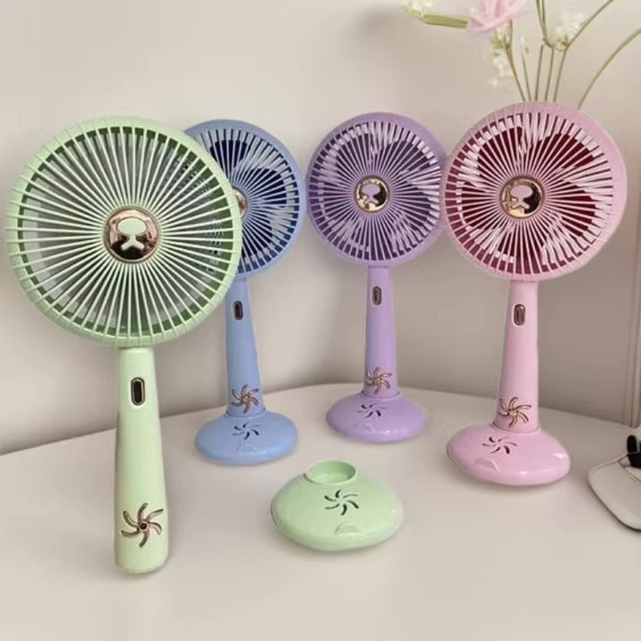 Unisex Portable Mini Fan with Ergonomic Stand and Variable Speed Control Kalsten