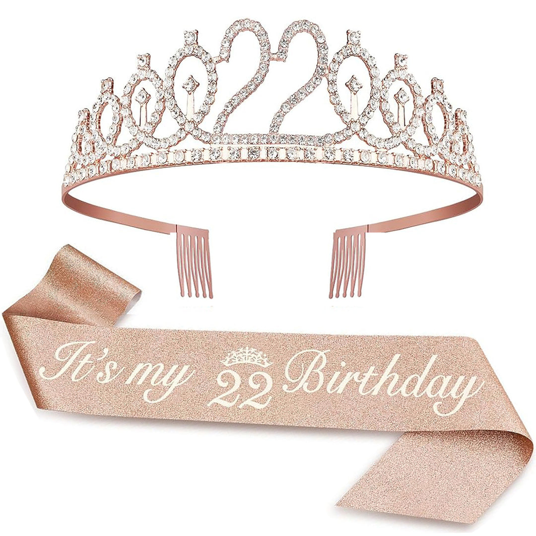 Ladies Crystal Princess Crown with 30 & Fabulous lettering Kalsten