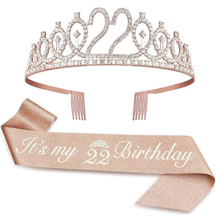 Ladies Crystal Princess Crown with 30 & Fabulous lettering Kalsten