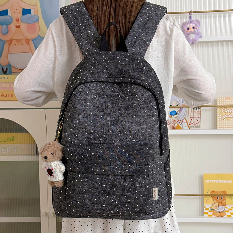 Stylish Polka Dot Everyday Backpack Kalsten