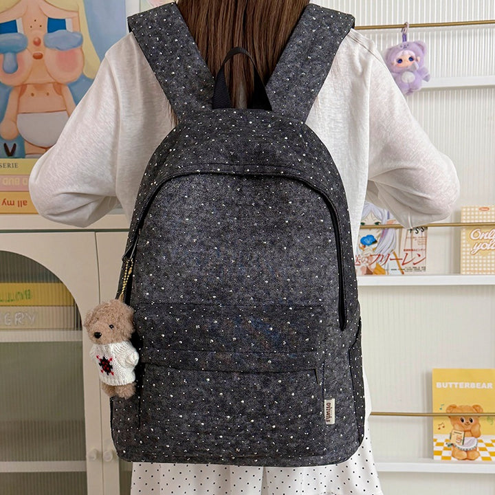 Stylish Polka Dot Everyday Backpack Kalsten