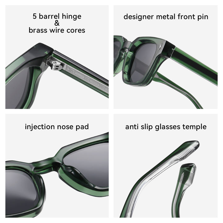 Women's fashionable sunglasses with square frame and gradient lenses Kalsten