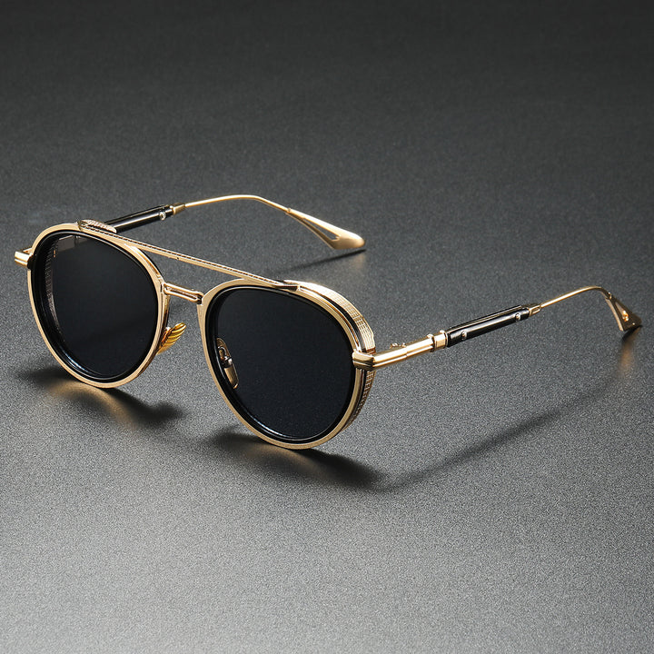Women's Designer Sunglasses with Luxurious Metal Frame and Retro Accents Kalsten