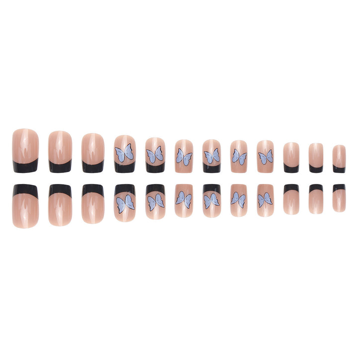Decorative Press-On Nail Art with Bow Design Kalsten