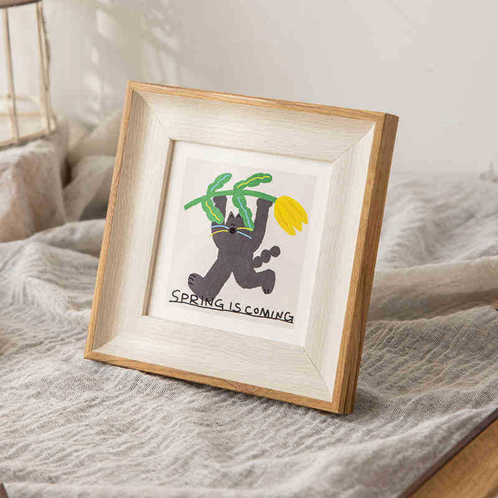Artistic Framed Yoga Illustration