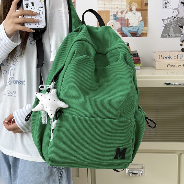 Corduroy Casual Backpack Kalsten