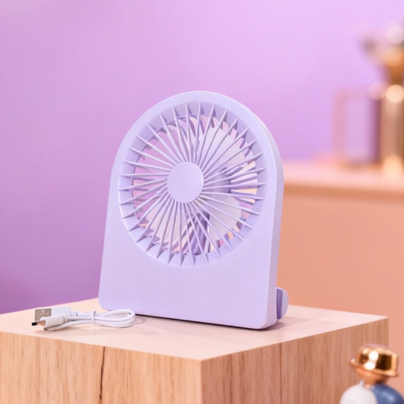 Women's Portable Table Fan with USB Connection and Adjustable Tilt Angle Kalsten