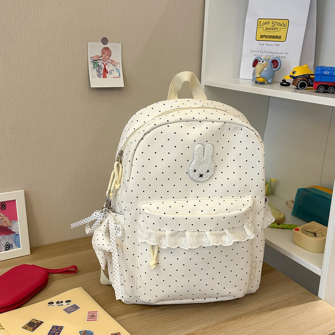 Playful Bunny-Ear Printed Backpack Kalsten
