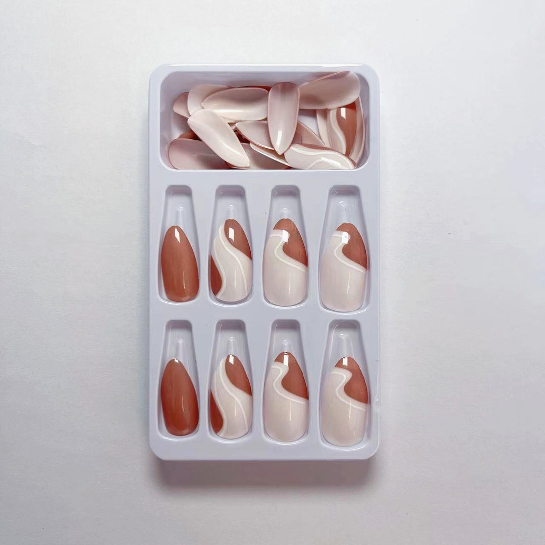 Elegant Abstract Press-On Nails