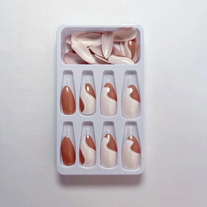 Elegant Abstract Press-On Nails