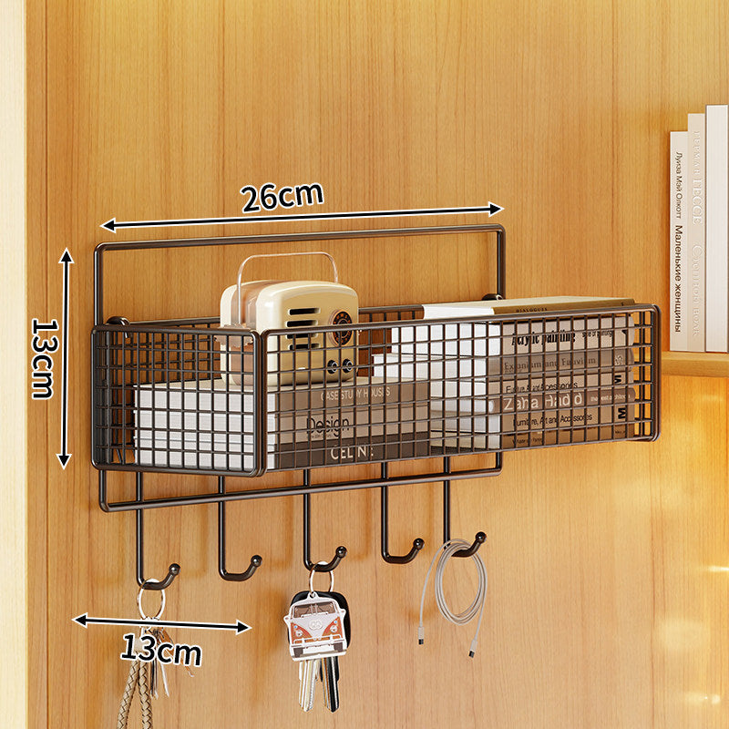 Wall-Mounted Metal Mesh Storage Basket