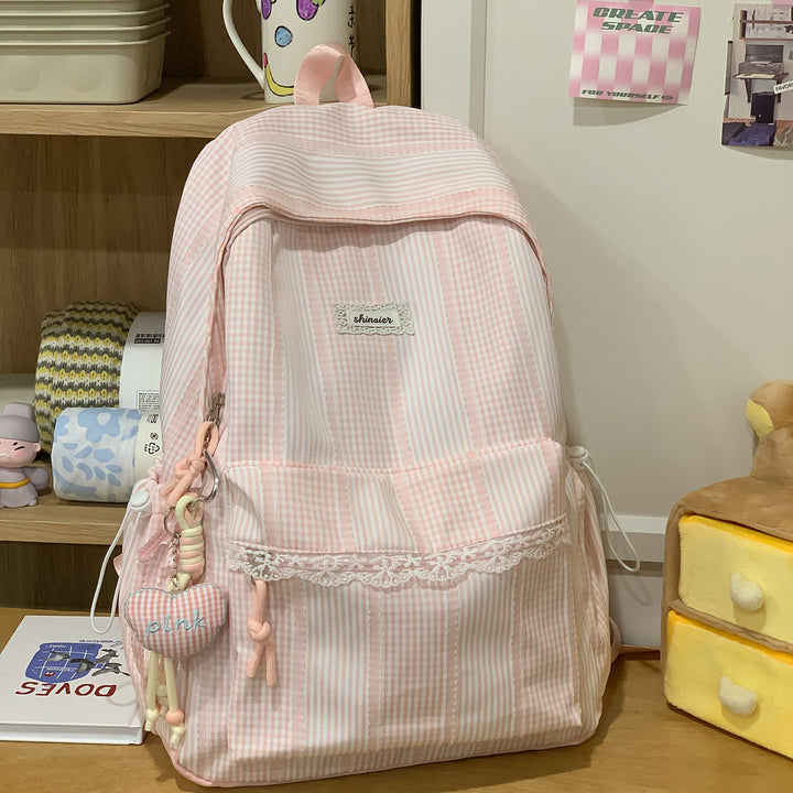 Cute Striped Backpack Kalsten