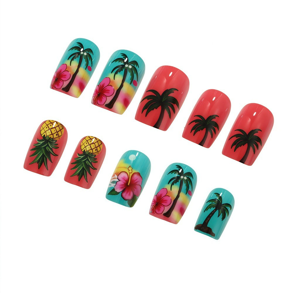 Tropical Style Artificial Nails Kalsten