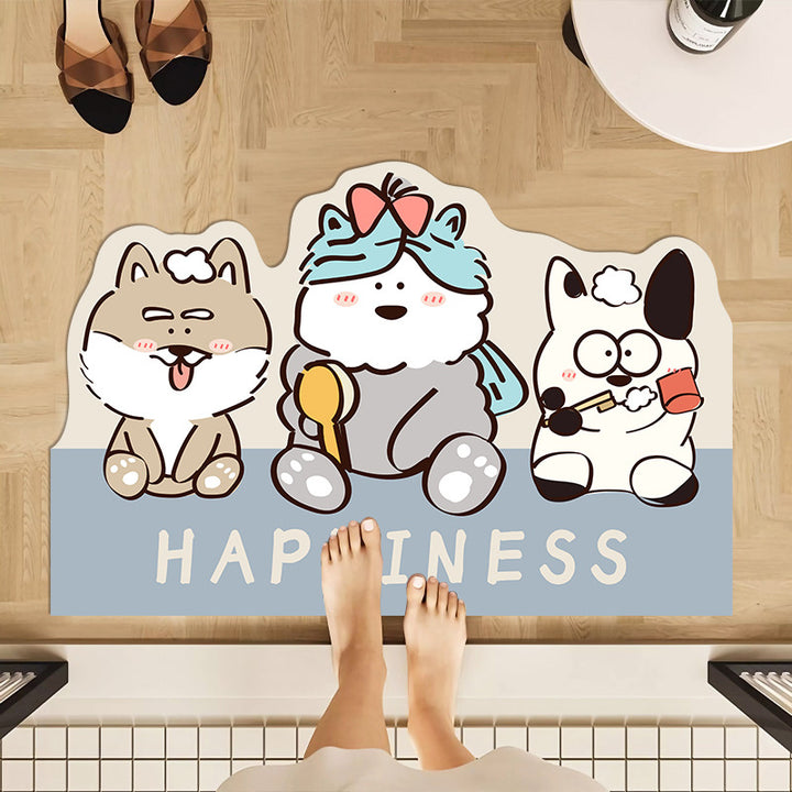 Cute Cartoon-Themed Indoor Area Mat