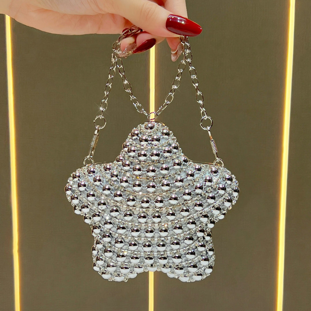 Star-Shaped Decorative Evening Clutch