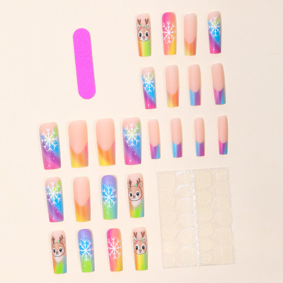 Festive Holiday Nail Art Extensions Kalsten