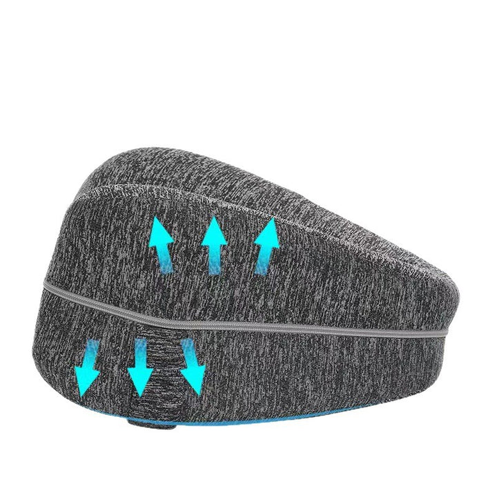 Contoured Knee Pillow With Center Cutout For Side Sleeper Hip Spine Alignment