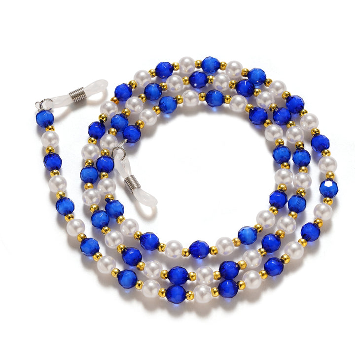 Elegant Pearl and Crystal Eyewear Chain kalsten