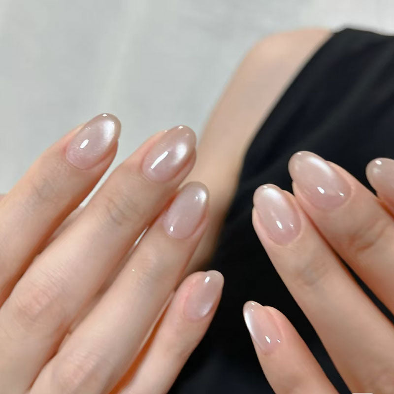 Natural Glossy Nail Set