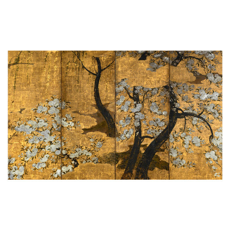 Traditional Japanese Folding Screen Art