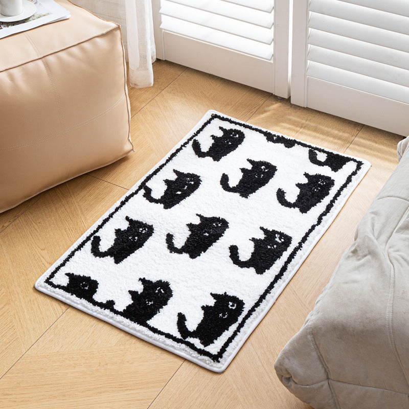 Cute Cat Print Bath Mat