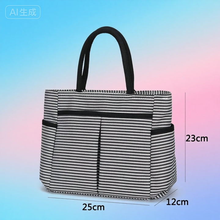 Floral Print Multi-Pocket Tote Bag Kalsten
