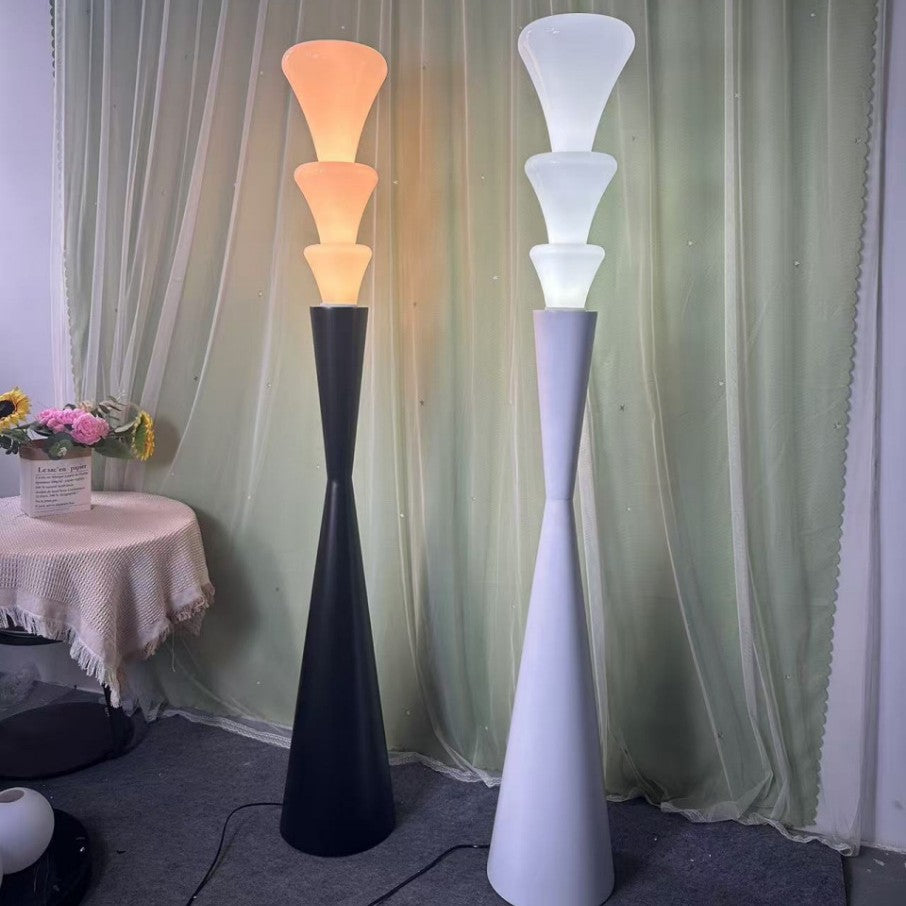 Modern Sculptural Floor Lamp with Cone Design