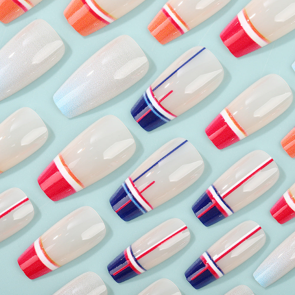 Artificial Nail Set in Modern Gradient Design Kalsten