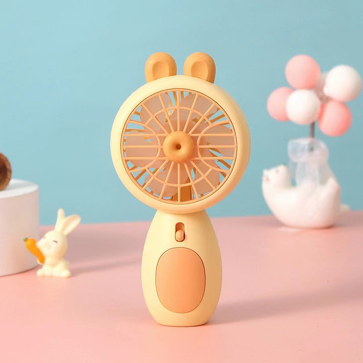 Women's Portable Handheld Fan with Cute Ears Kalsten
