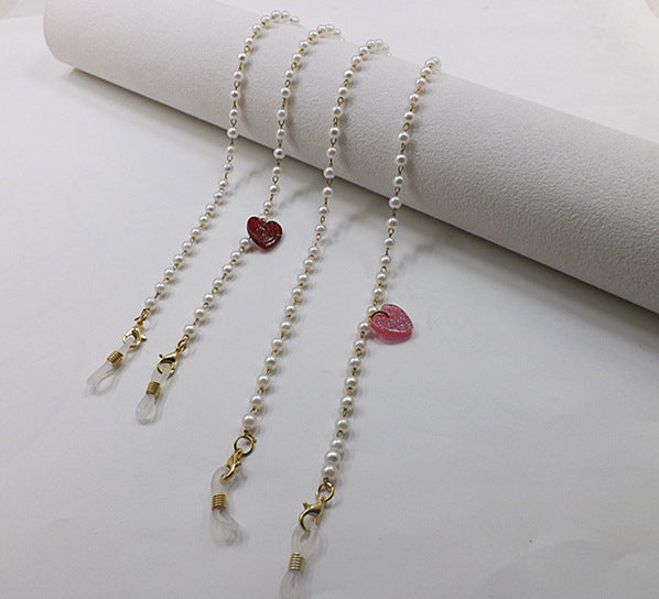 Pearl necklace with heart pendant Kalsten
