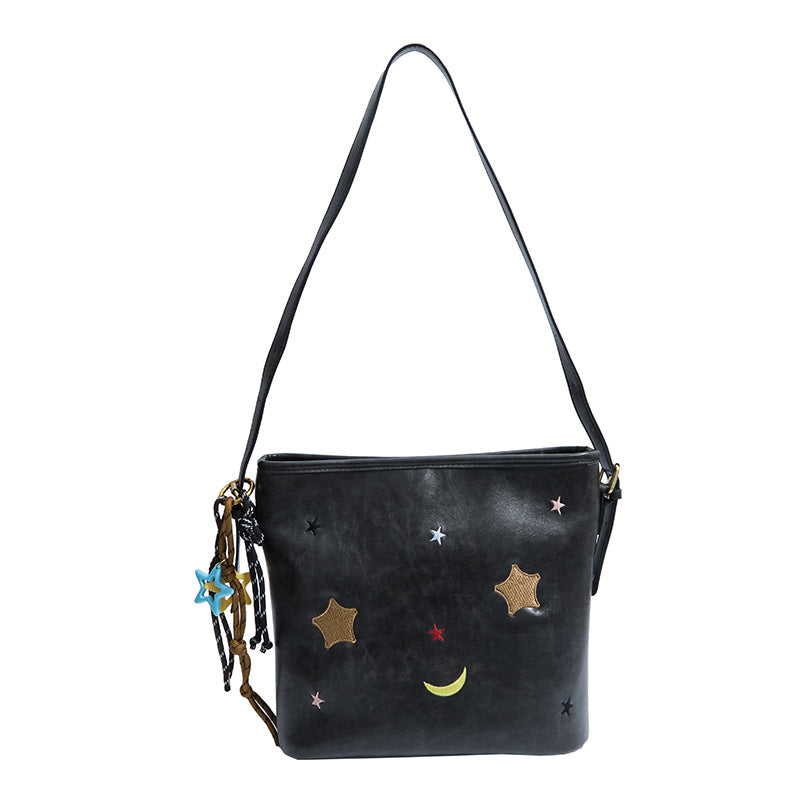 Shoulder bag with charming applications Kalsten