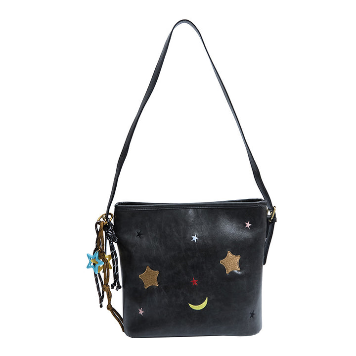 Shoulder bag with charming applications Kalsten