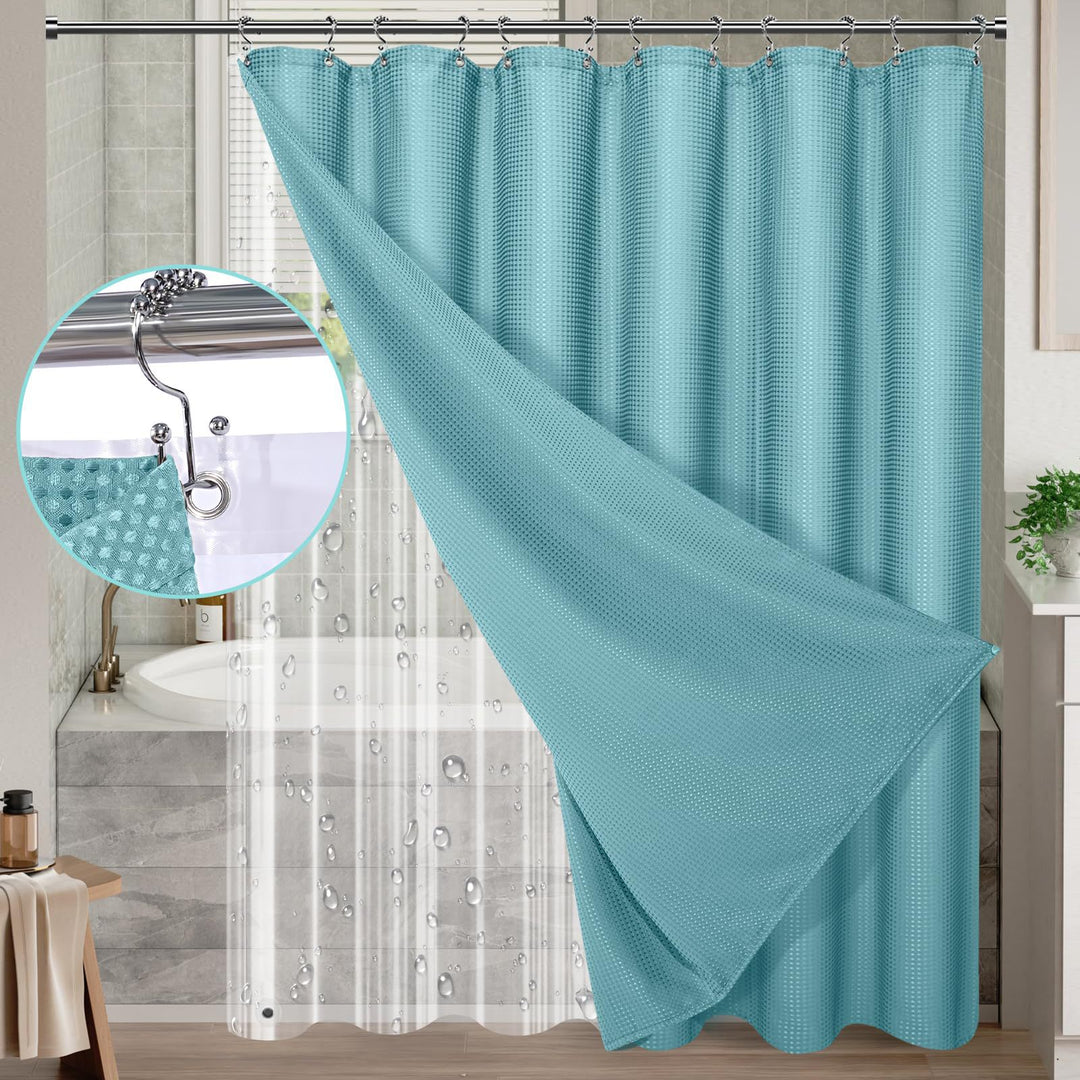 Textured Waterproof Shower Curtain Kalsten