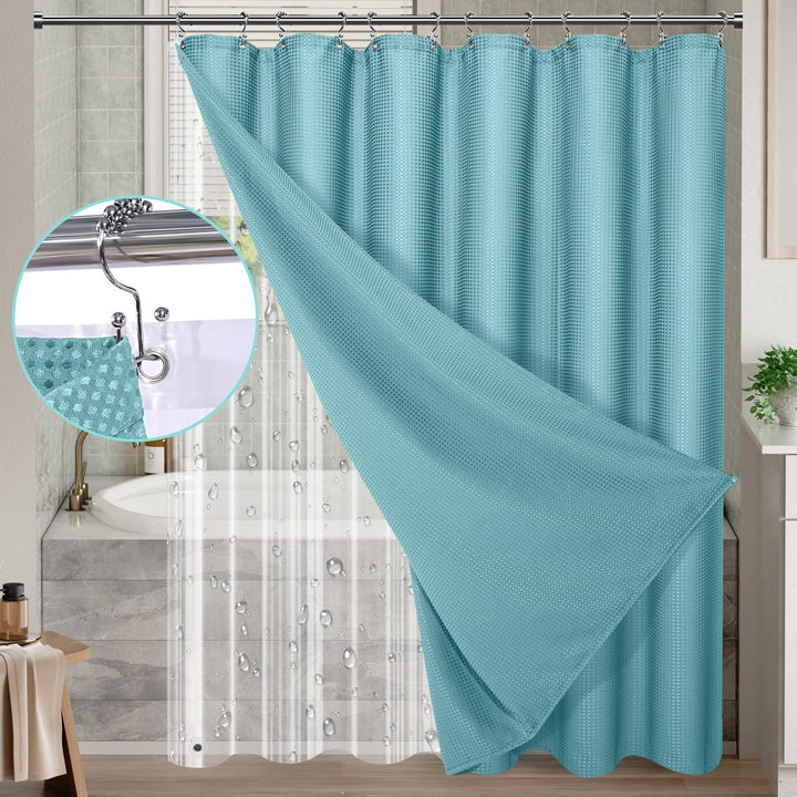 Textured Waterproof Shower Curtain Kalsten