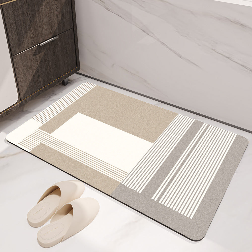 Geometric Patterned Bath Mat Kalsten
