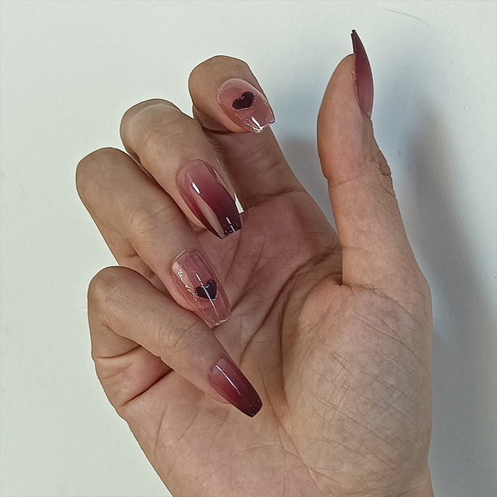 Artificial nails with floral minimalism Kalsten