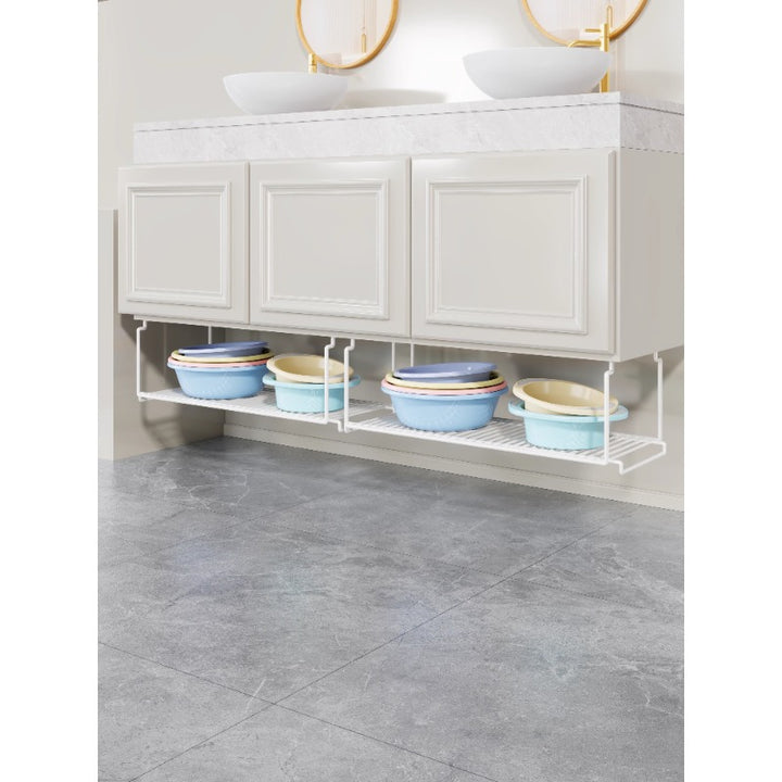 Under-Cabinet Hanging Sliding Wire Storage Shelf