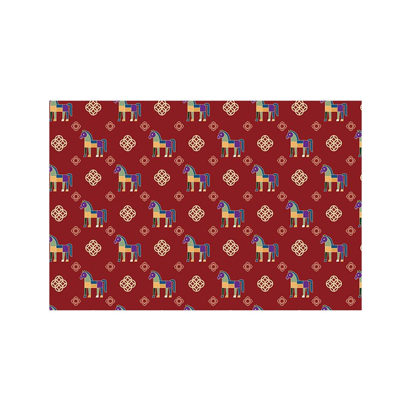 Playful Horse-Themed Memory Foam Bath Mat Kalsten