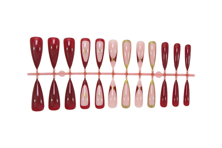Art nail set with elegant tips and glamorous details Kalsten