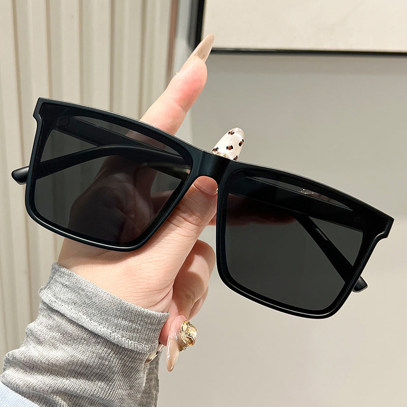 Women's trendy square sunglasses with UV protection and stylish transparent frame Kalsten