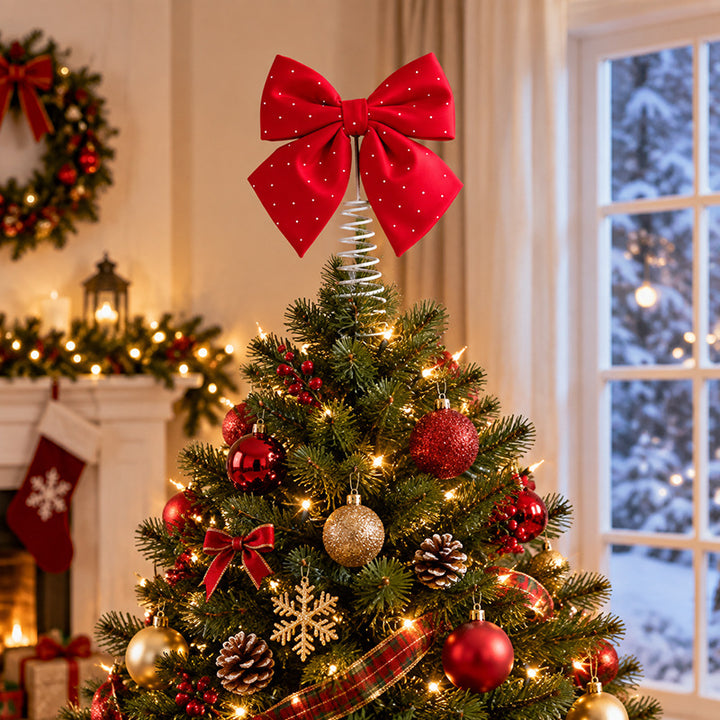 Decorative Bow Tree Topper