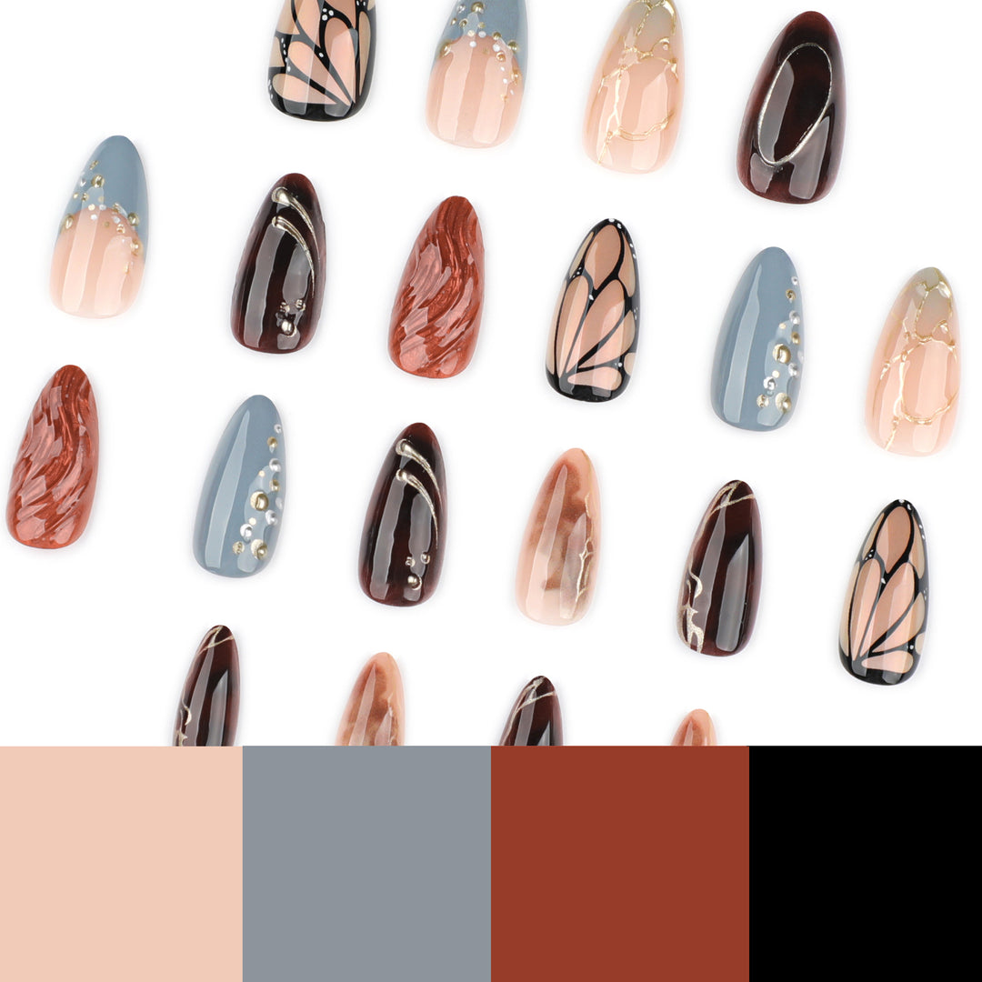 Artful Nail Art with Glitter and Accents Kalsten