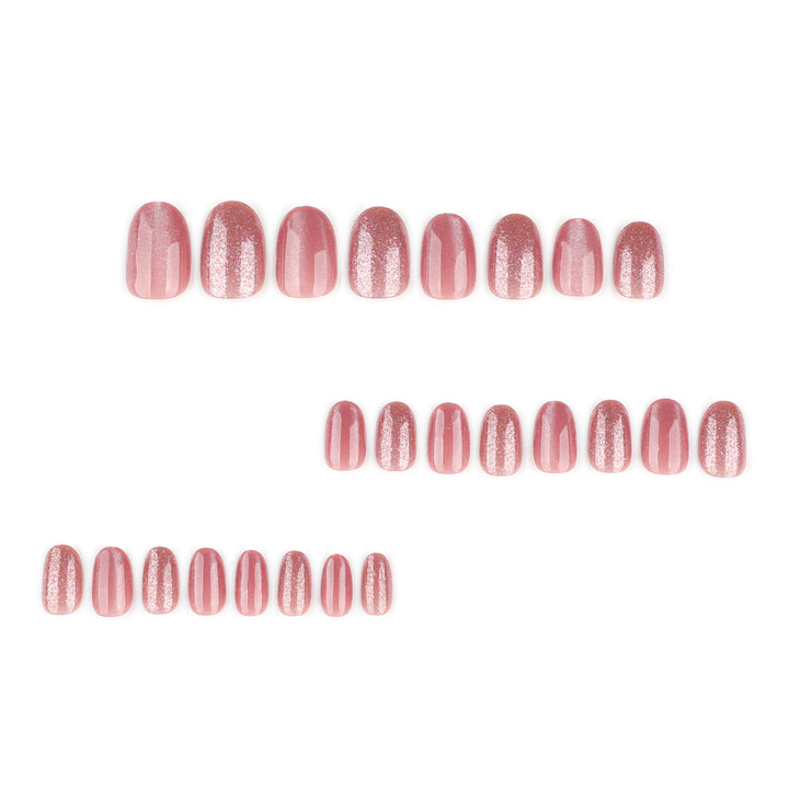 Glamorous artificial nails with glitter accents Kalsten