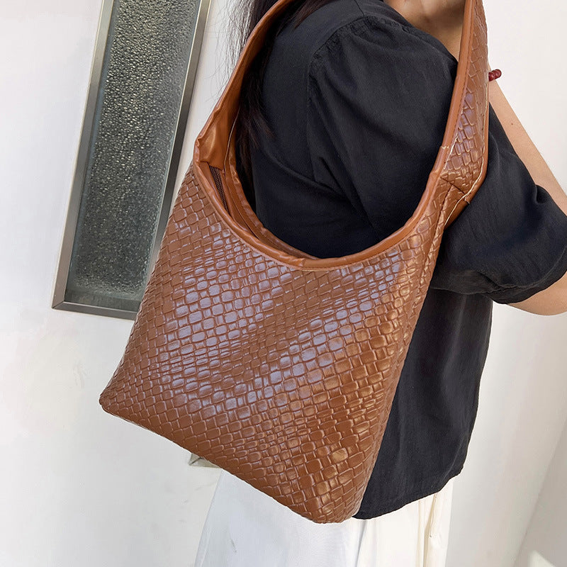 Textured Woven Hobo Bag Kalsten