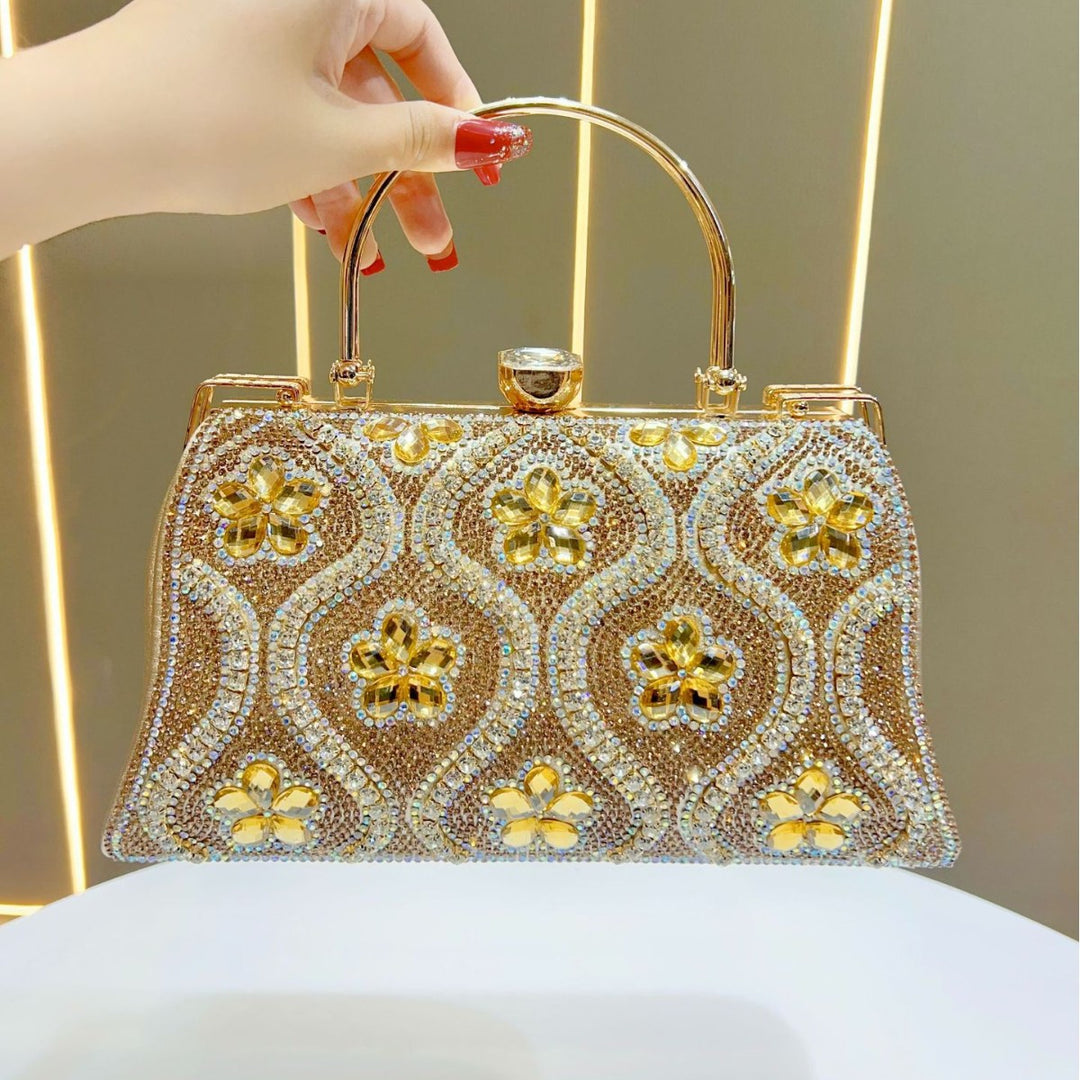 Rhinestone Embellished Evening Clutch