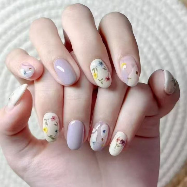 Whimsical Bunny-Themed Press-On Nail Art Set Kalsten