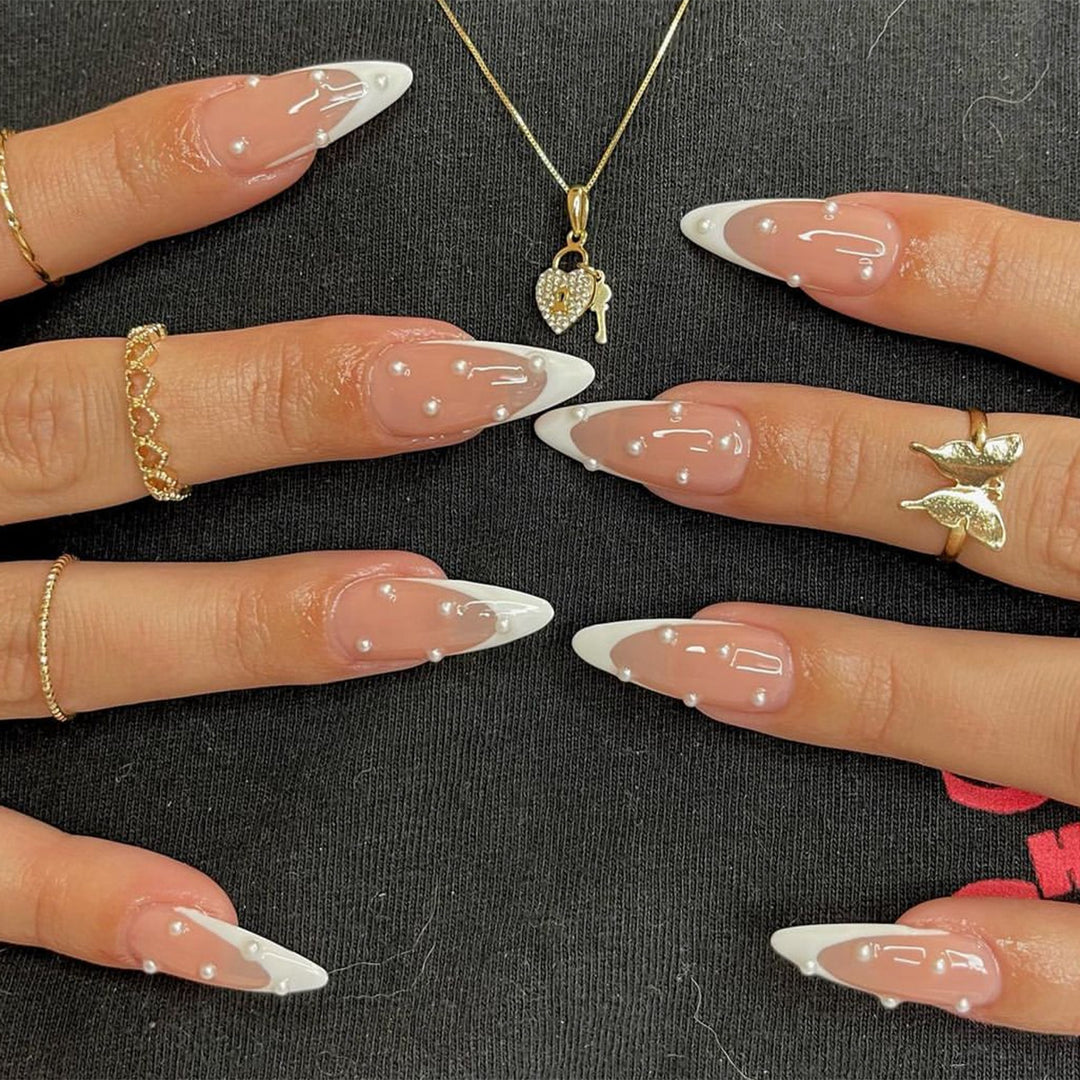 Artificial nail set with elegant French tips Kalsten