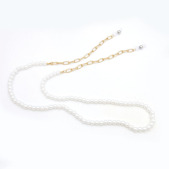 Pearl jewelry chain with golden link chain Kalsten